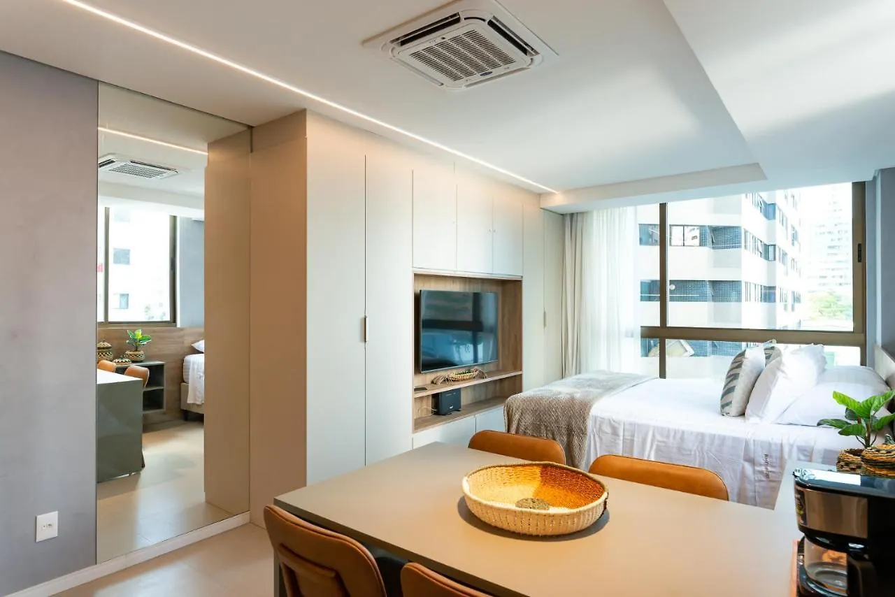 Апартаменты Flat Luxo Em Boa Viagem Rooftop 201 Ресифи
